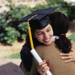 Graduate Hugging Mother